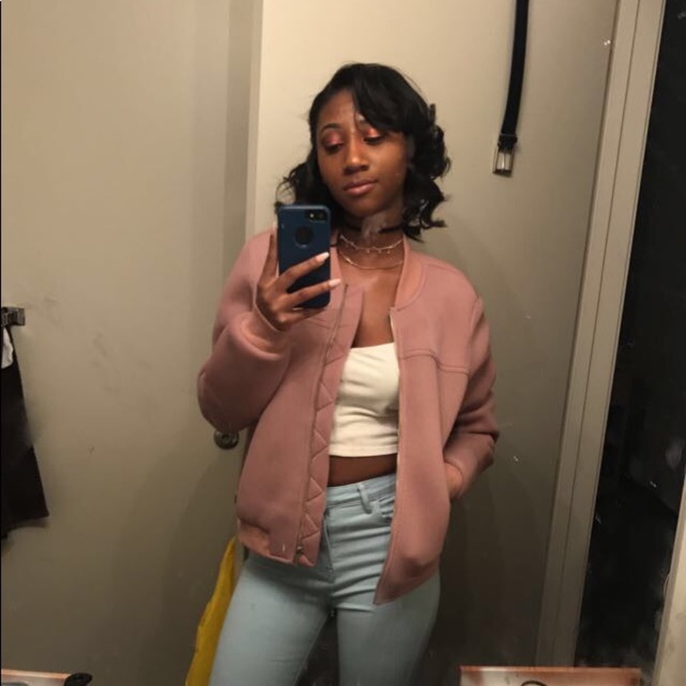 Forever 21 Pink Bomber Jacket